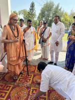 Swamiji's visit to Vivekanand Group of Colleges, Mathura Pass, Aligarh (19 March 2025)